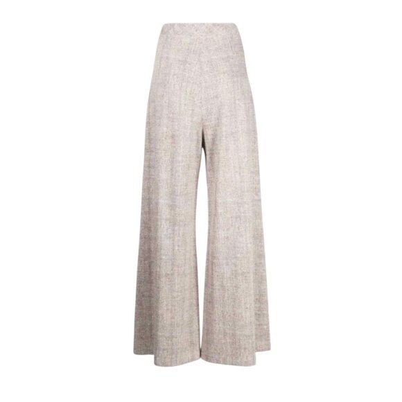 NWT Rosetta Getty Wide Leg Culotte Pants Womens XL Beige High Rise Pull On NEW - Picture 1 of 11